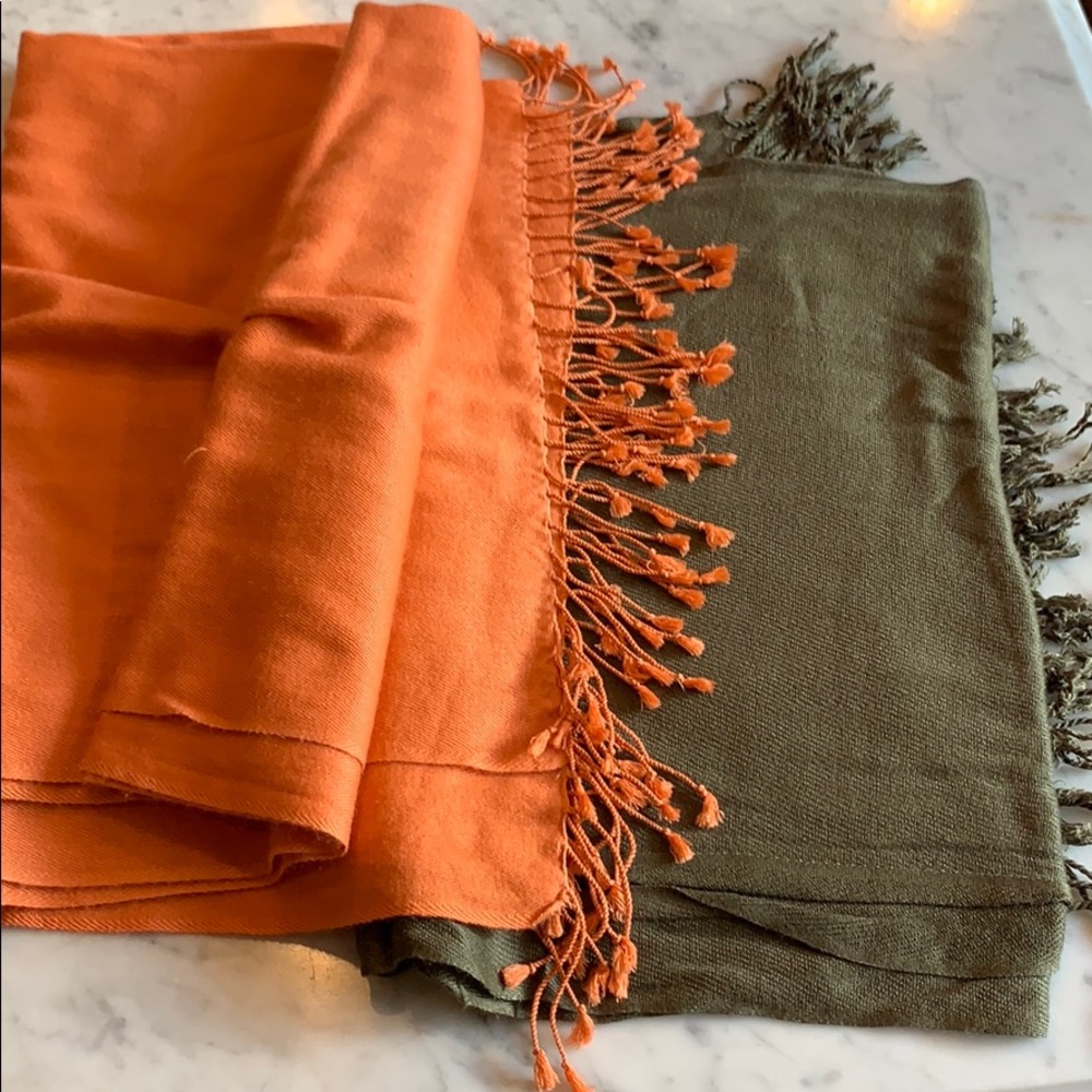 Two pashminas. Soft. Gorgeous.